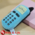 Blue color phone plush toy for children